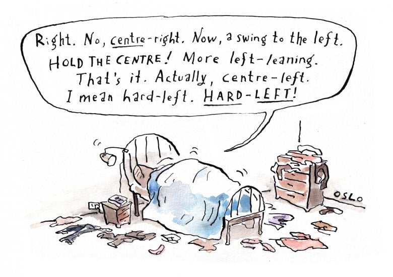 Cartoon image, links to full cartoon page
